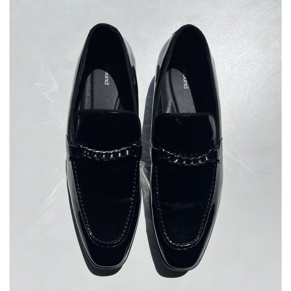 Abound  “SOREN CHAIN” Patent Leather Slip On Loafers Size 13